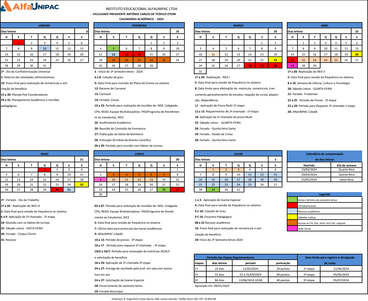 Calendário